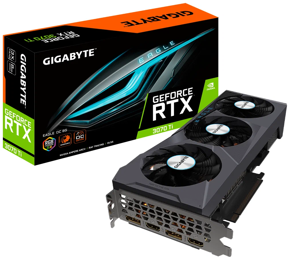 Видеокарта GIGABYTE GeForce RTX 3070 Ti EAGLE OC 8G
