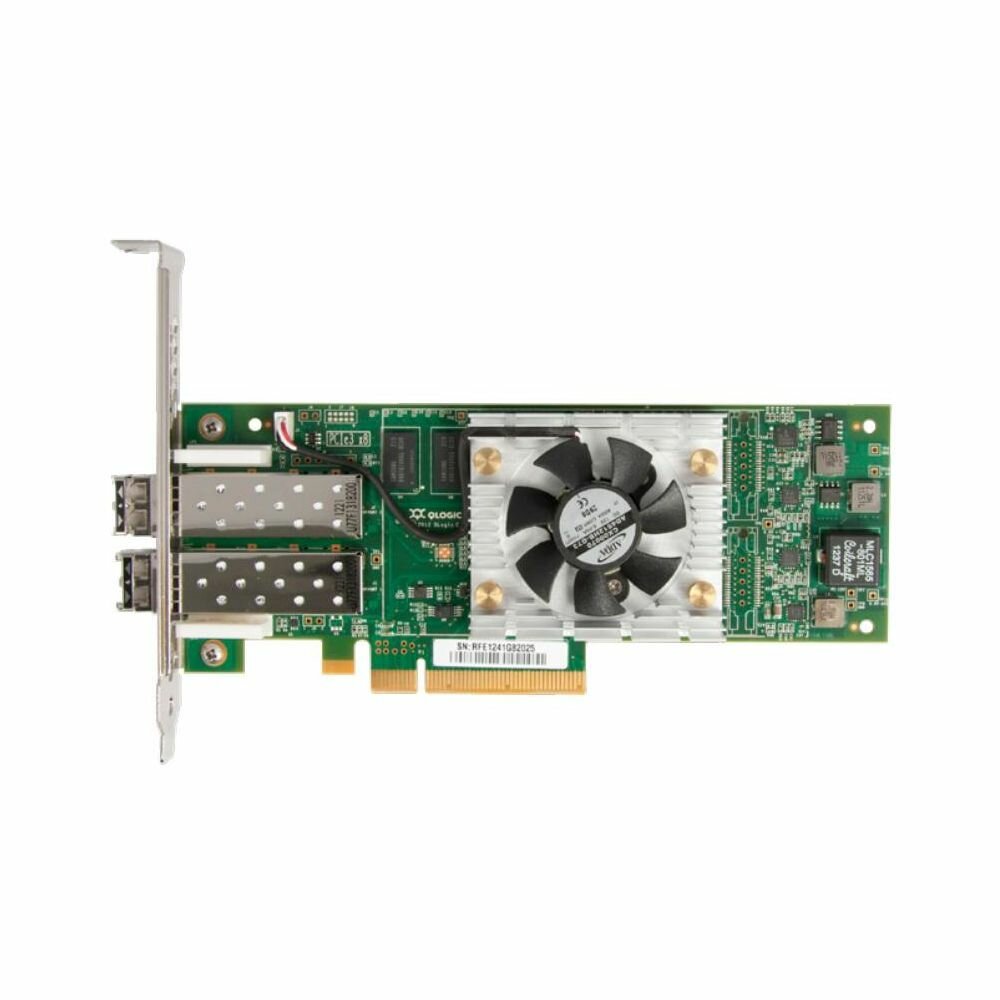 Qlogic Сетевой адаптер Qlogic QLE2672-CK 16Gb/s FC HBA, 2-port, PCIe v2.0 x8 (или v3.0 x4), LC MMF (упаковка: блистер. в комплекте один брекет: FullHeight) QLE2672