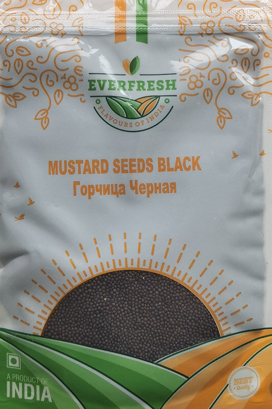 MUSTARD SEEDS BLACK, Everfresh (горчица чёрная, Эверфреш), 100 г.