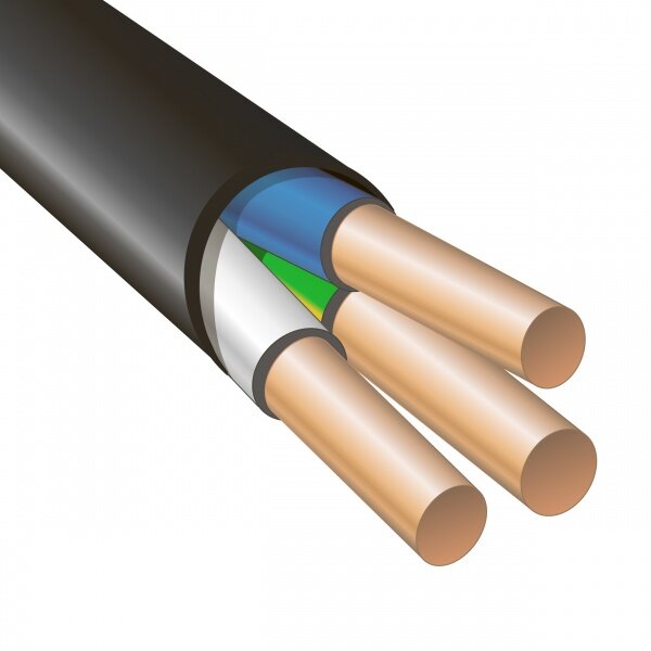 Кабель ВВГнг(А)-LS 3х10 (N PE) 0.66кВ