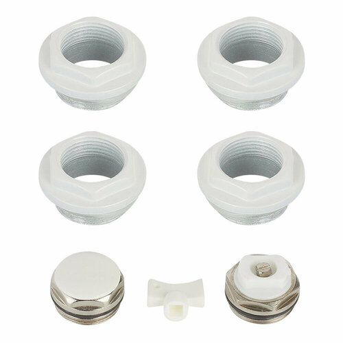 Набор присоединительный 685642 1 х 34 для радиатора 7 предметов белый 1231₽