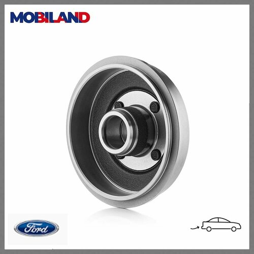 Барабан тормозной задний MOBILAND 414000162 для а/м FORD FUSION (JU_), FIESTA V (JH_, JD_), D203мм