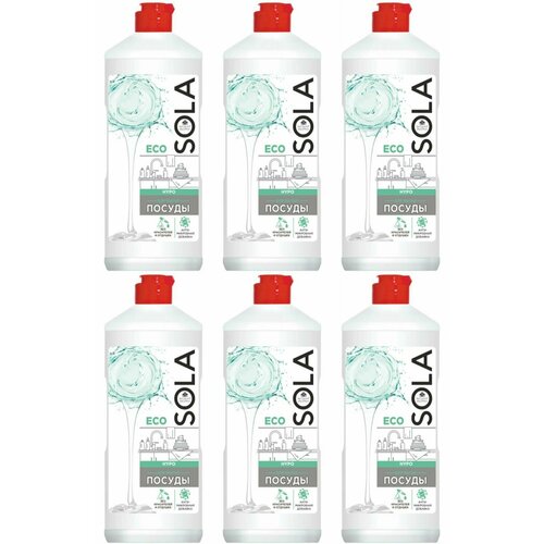 Выгодная уборка Средство для мытья посуды, Sola Нуро, 500 мл, 6 шт