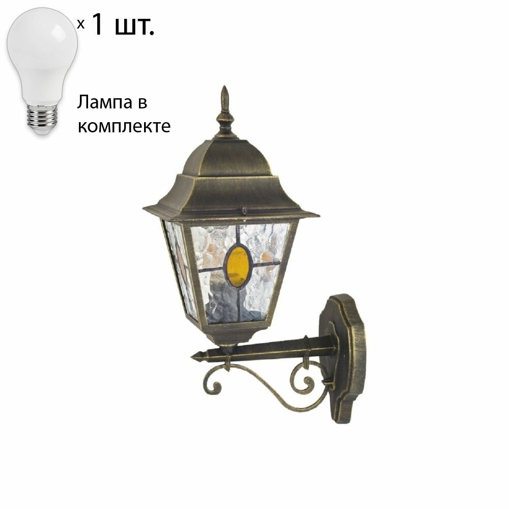 Уличный настенный светильник с лампочкой Favourite Zagreb 1804-1WLamps А60
