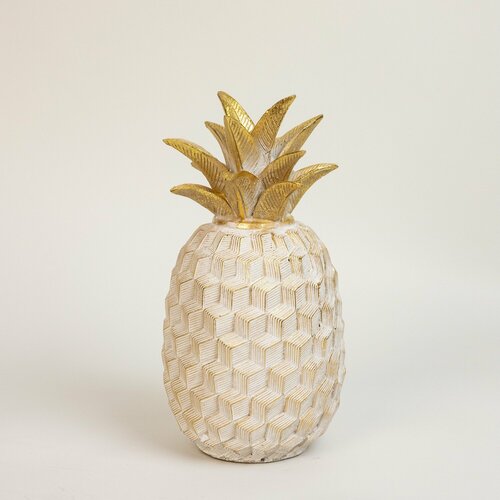 Статуэтка интерьерная Ананас 23 см декор для дома интерьера Фигурка декоративная украшение 3349₽