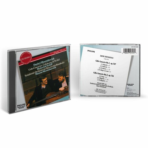 Heinrich Schiff & Maxim Shostakovich - Shostakovich: Cello Concertos Nos.1 & 2 (1CD) 2006 Philips Jewel Аудио диск garou garou 1cd 2006 sony jewel аудио диск