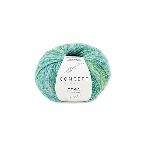 Пряжа для вязания Katia Yoga (205 Green-Blue)