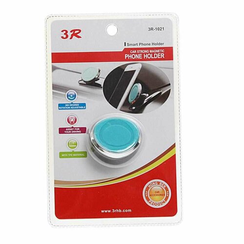 Держатель телефона универсальный магнитный черно-синий 3R-1021BK 3R 1035₽