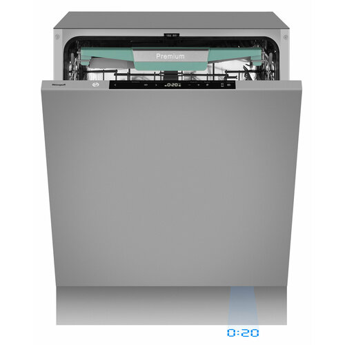 Встраиваемая посудомоечная машина с проекцией времени на полу авто-открыванием и инвертором Weissgauff BDW 6151 Inverter Touch AutoOpen Timer Floor 6055400₽