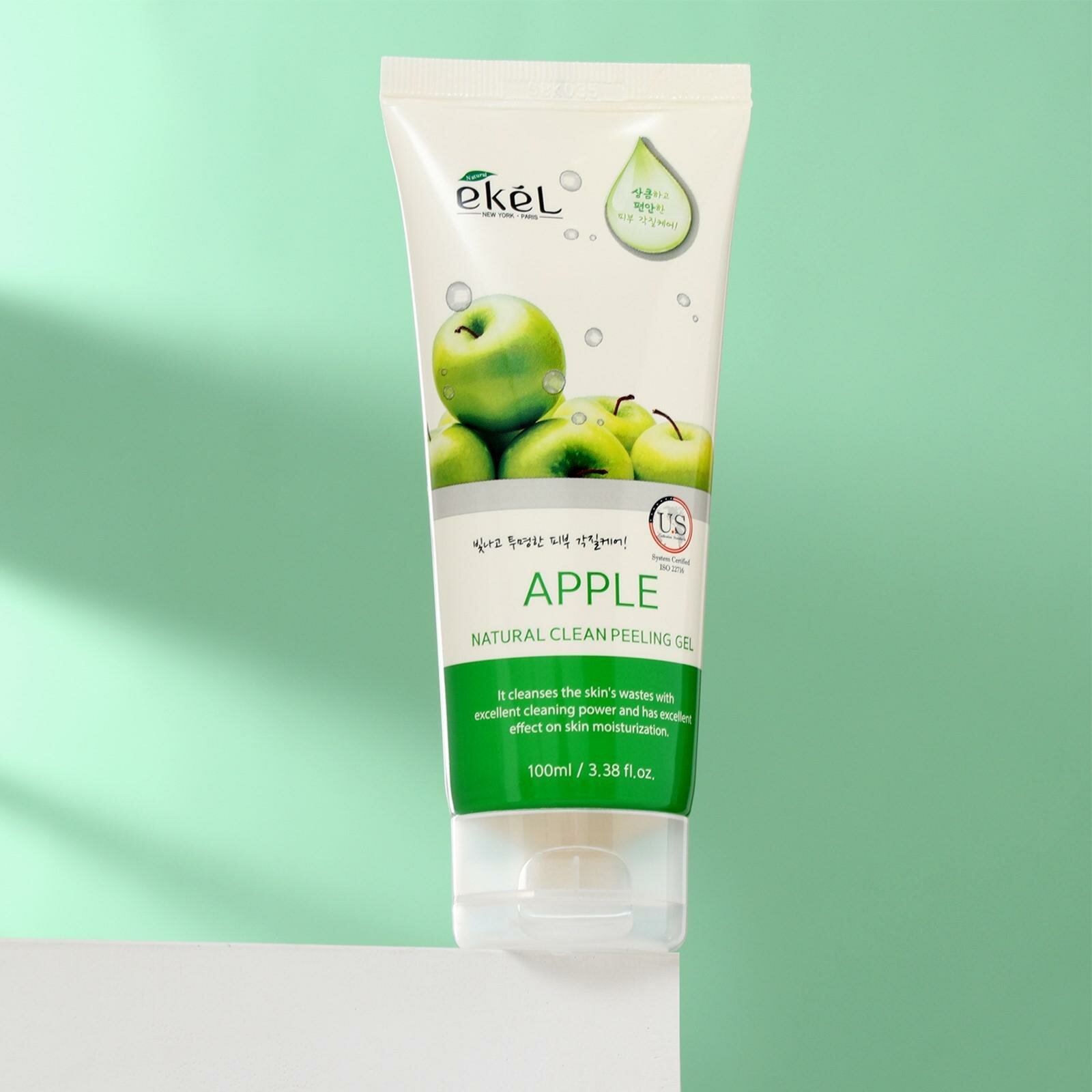 Пилинг-скатка с экстрактом зеленого яблока Natural clean peeling gel apple Ekel/Екель 180мл EZEKIEL COSMETIC Co.,Ltd - фото №20