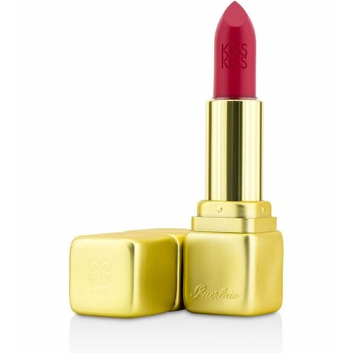 Матовая помада Guerlain KissKiss Tender Matte, оттенок M376 Daring Pink