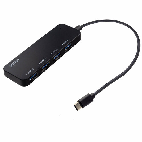 PF-H048 Black USB C-HUB 4 Port чёрный 53300₽