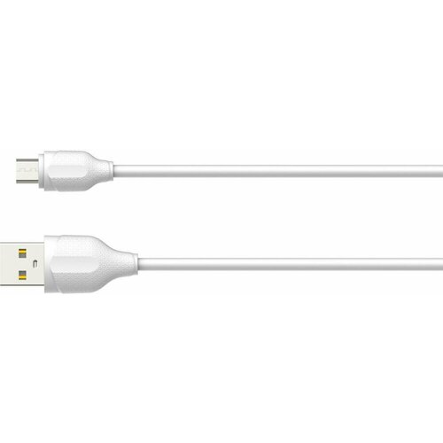 видео кабели и переходники atcom usb 2 0 a m microusb b m 0 8м at9174 Кабель USB A (M) - microUSB B (M), 2м, LDNIO LS372 White (LD_B4500)