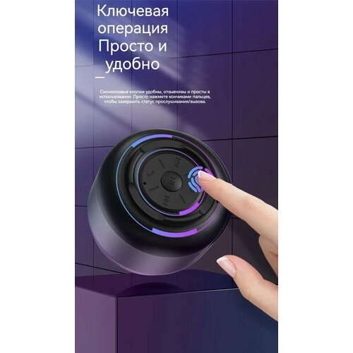 Беспроводная акустика Bluetooth-динамик , Мини-стерео, Мини-колонка, 5 Вт, серый беспроводная акустика denn dbs f002 black