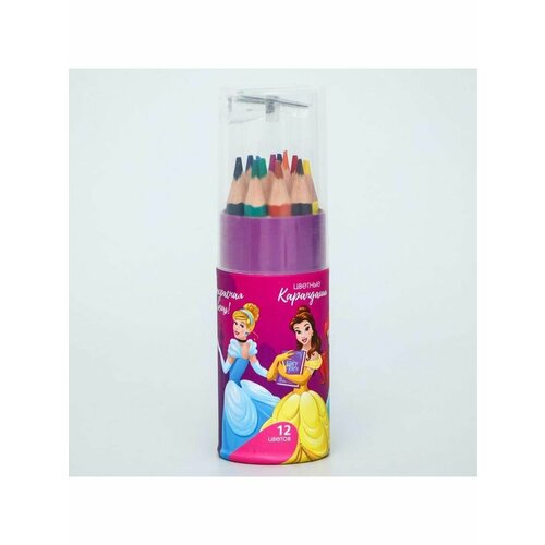Карандаши цветные с точилкой в тубусе МИ 308₽