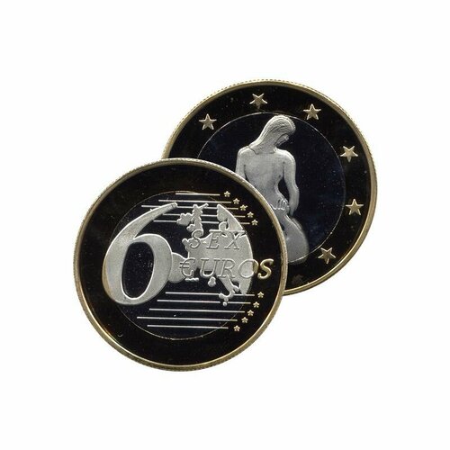 Сувенирная монета 6 евро (6 sex euros). №12 сувенирная монета 6 евро 6 sex euros 13