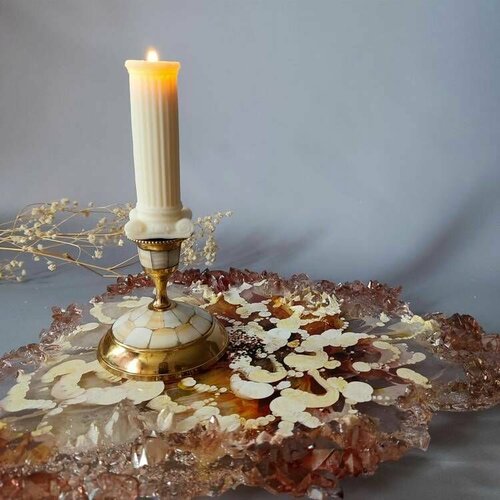 Поднос Прозрачный из эпоксидной смолы 5988₽