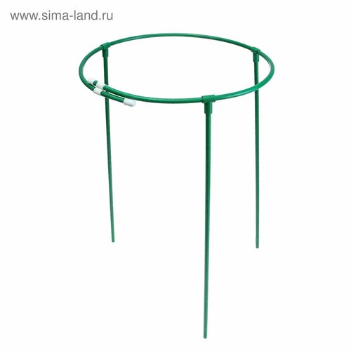 Кустодержатель, d = 40 см, h = 70 см, ножка d = 1 см, металл, зелёный, троеножка зеленый, зелeный