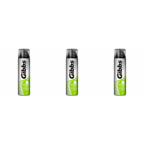 Gibbs Пена для бритья Sensitive для чувствительной кожи 200 мл , 3 уп.