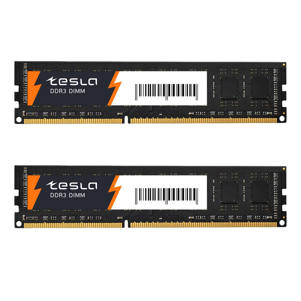 Память TESLA DDR3 DIMM 8Гб, 1600MHz/CL11, Retail (Набор из 2 штук)