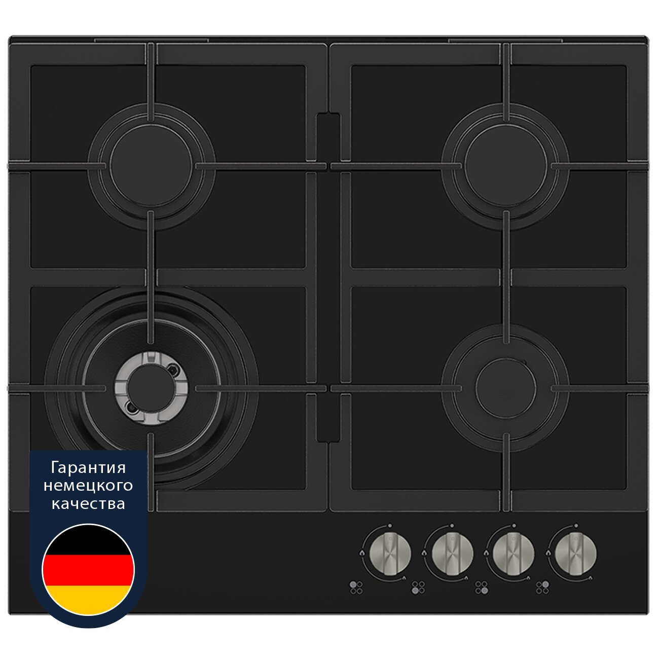 фото Встраиваемая газовая панель Grundig GIGL 6234250, 60 см, черный
