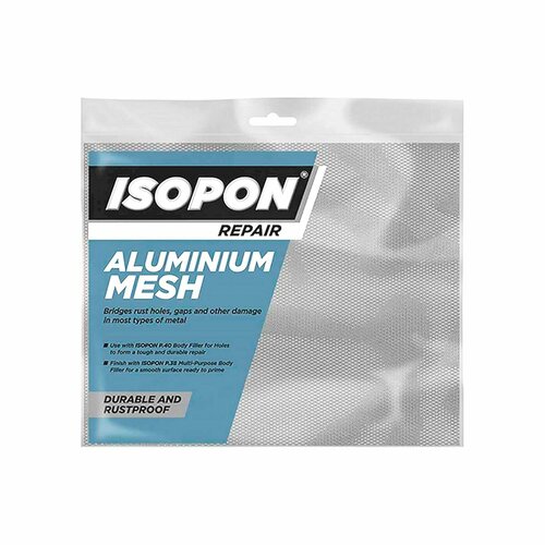 Сетка алюминиевая армирующая U-POL Isopon Aluminium Mesh Repair 255 * 200 мм.