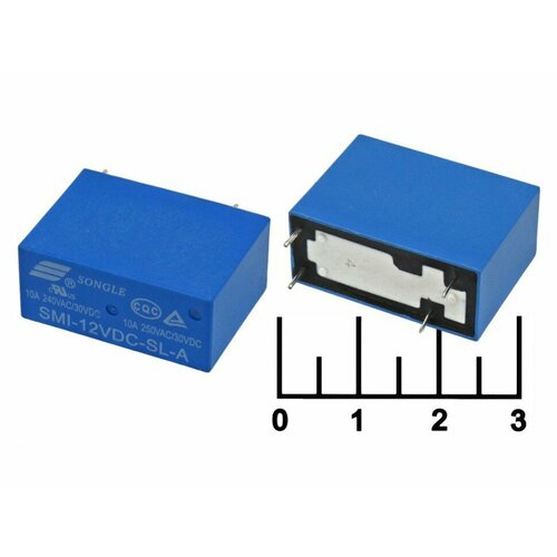 Реле =12V 10A/250V SMI-12VDC-SL-A smi 05v 12v 24vdc sl a sl c sl 2 5a direct current songle relay