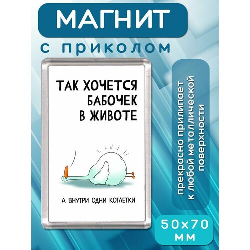 Магнит Так хочется бабочек в животе 181₽