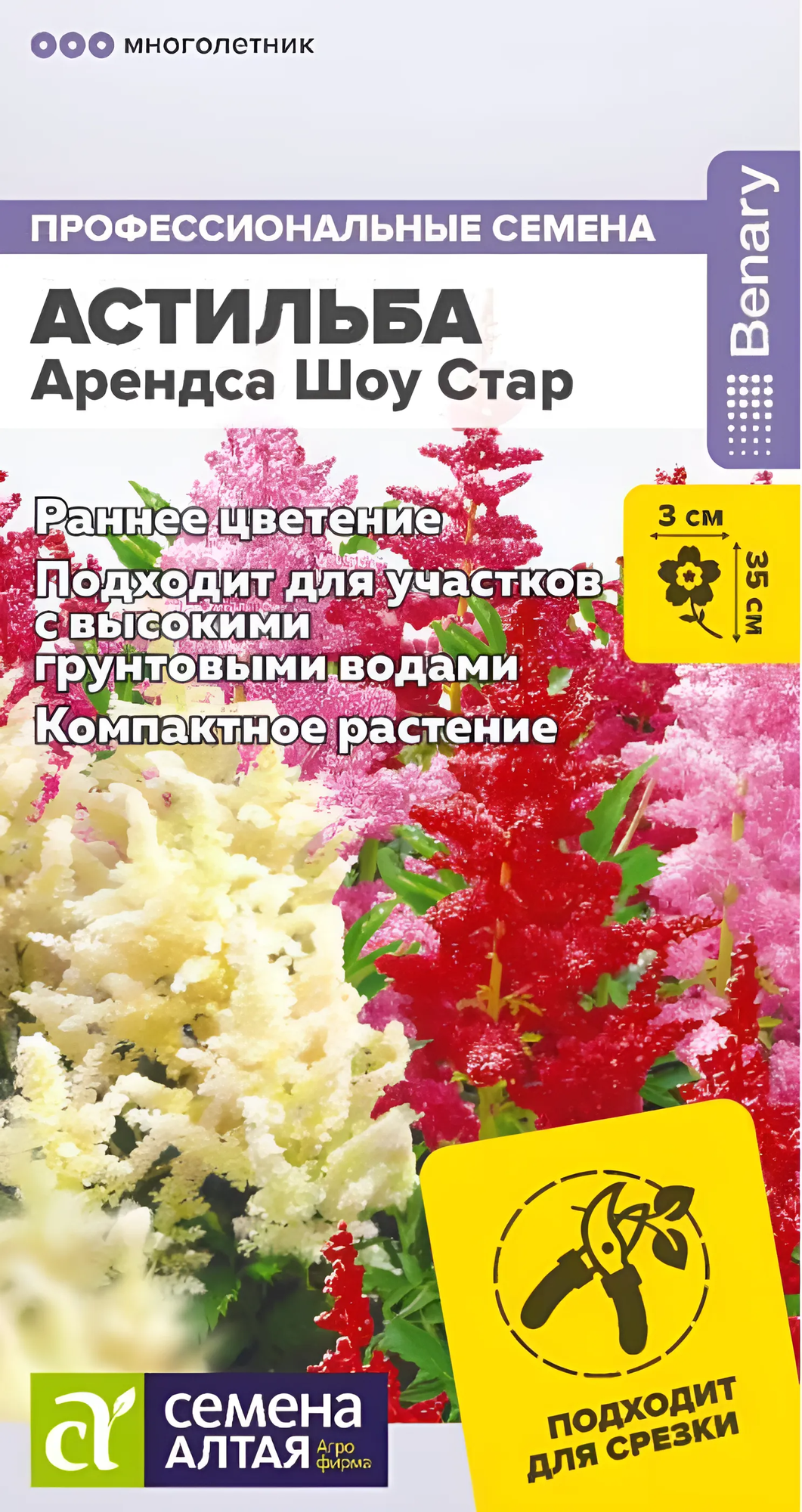 Семена Астильба Арендса Шоу Стар (3 шт) Агрофирма Семена Алтая