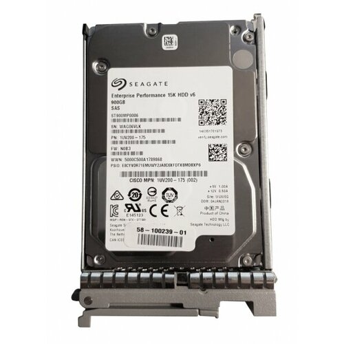 Жесткий Диск Cisco UCS-HD900G15K12G 900Gb 15000 SAS 25 HDD 97415₽