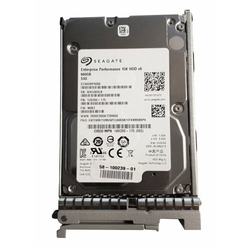 Жесткий Диск Cisco 1UV200-175 900Gb 15000 SAS 2,5 HDD