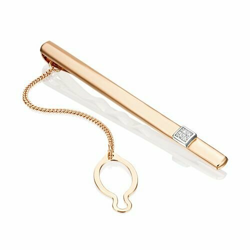 Зажим для галстука PLATINA комбинированное золото 585 проба фианит 42452₽