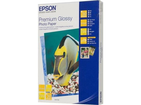 Бумага Epson 10*15 255 г/кв. м Premium Glossy Photo Quality S041729 50л