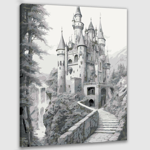 Картина по номерам 50х40 Сказочный замок