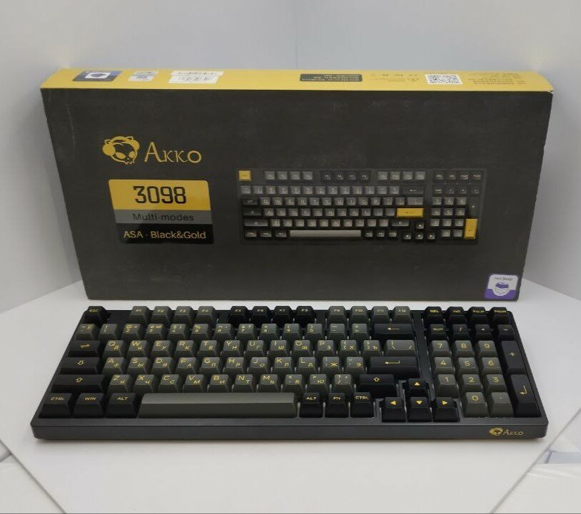 Игровая Клавиатура AKKO 3098N Multi-modes ASA Black Gold RGB Hot Swap TCC Demon Черный