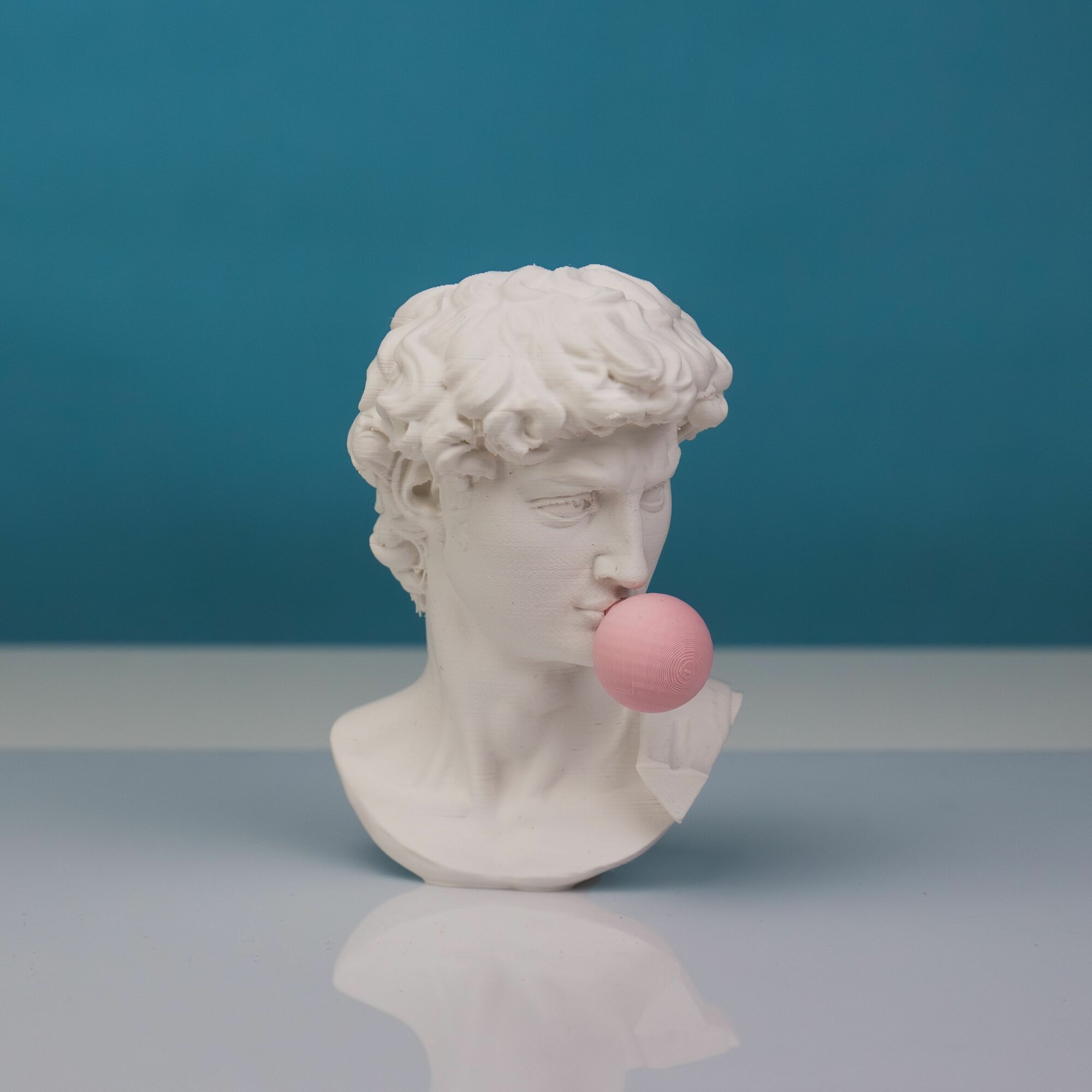Бюст Давид (Микеланджело) bubble. Голова Давида, 12 см. Штучная авторская работа
