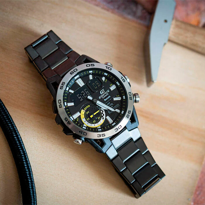 Наручные часы CASIO Edifice, черный, серебряный — фото 1