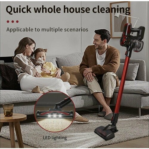 Пылесос вертикальный для дома SOKANY SK-3391 компактный домашний ручной пылесос для сухой уборки с контейнером для пыли с насадками для мебели в подарок 1968900₽