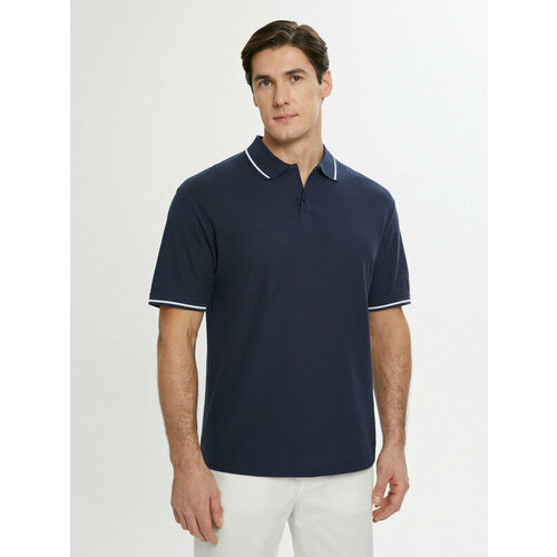 Поло FINN FLARE BAS-20034.SE, размер 2XL(188-112-44), синий мужская футболка хороший день 2xl темно синий