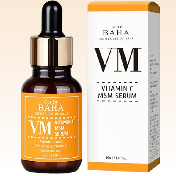 COS DE BAHA Осветляющая сыворотка для лица с Витамином С Корея Vitamin C MSM Serum, 30 мл