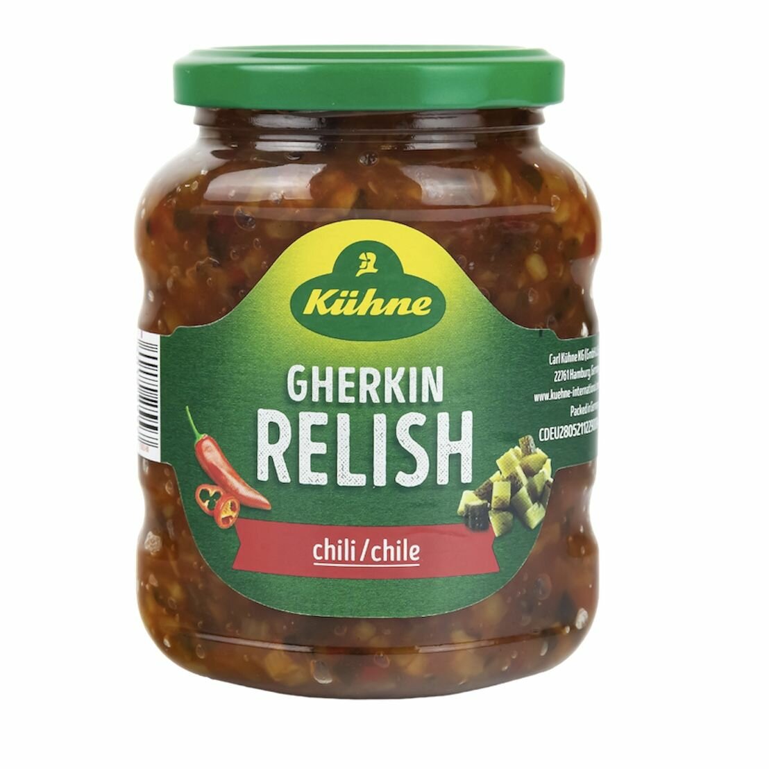 Kuhne Gherkin relish Chili Соус Релиш с огурцами и перцем Чили 350 г