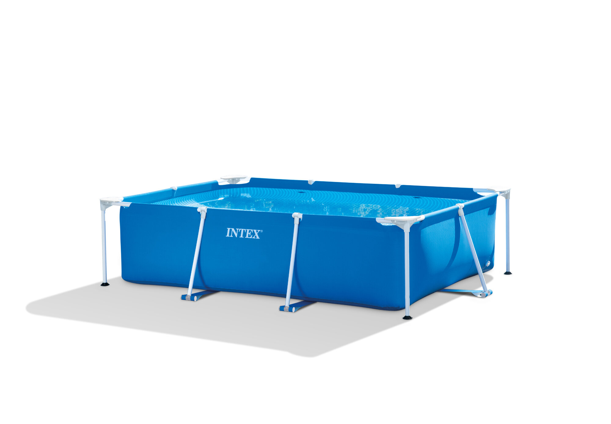 Бассейн каркасный прямоугольный 220х150х60 см 1662 литров серии Rectangular Frame Pool 28270 Intex