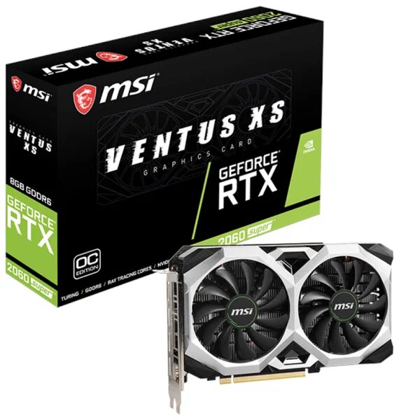 Видеокарта MSI GeForce RTX2060 Super Ventus XS OC 8GB