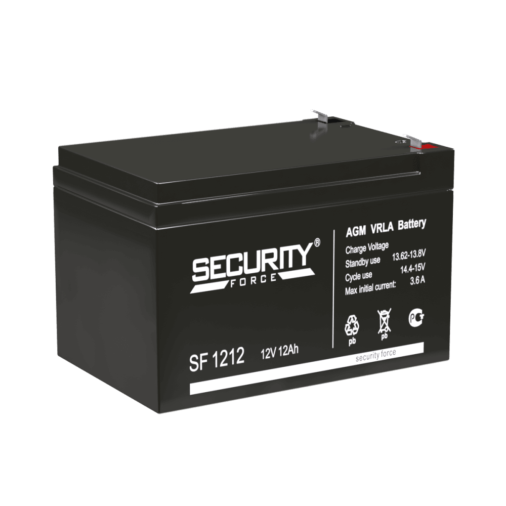 Аккумуляторная батарея Security Force SF 1212 черный