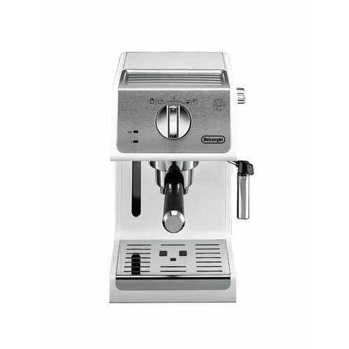 Кофеварка рожковая De'Longhi ECP 33.21, белый кофеварка эспрессо delonghi ecz 351 gy 1100вт 15бар механ