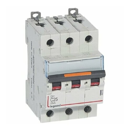 Автоматический выключатель С-символ 25А - Автоматический выключатель миниатюрный 3-п C25A 409783 Legrand Bticino 3245064097833 55740₽