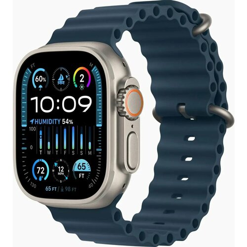 Умные часы Apple Watch Ultra 2 A2986 49мм титансиний MREG3LWA 9249000₽