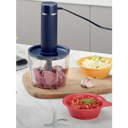 Измельчитель электрический кухонный многофункциональный универсальный чоппер-измельчитель с 3 чашами 255900₽