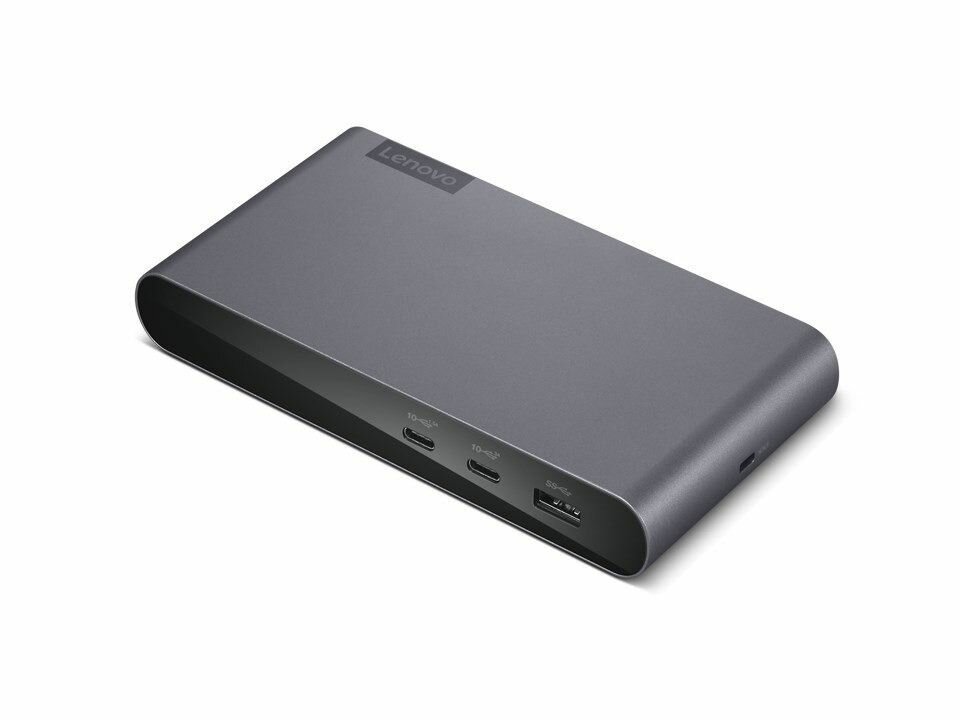 Lenovo 40B30090EU док-станция для ноутбука 2 x USB 3.2 Gen 2 (3.1 Gen 2) Type-C Серый