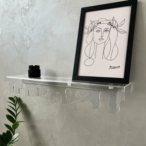 Полка прозрачная Drippy потекшая каплями 3700₽